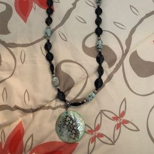 Long beaded necklace